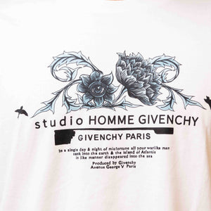 Givenchy White Floral 'Studio Homme' T-Shirt