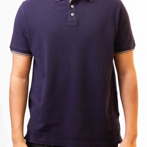 Robert Graham Polo Deep Purple Embroidered Short Sleeve T-Shirt
