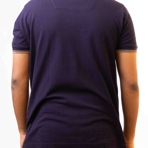 Robert Graham Polo Deep Purple Embroidered Short Sleeve T-Shirt