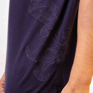Robert Graham Polo Deep Purple Embroidered Short Sleeve T-Shirt