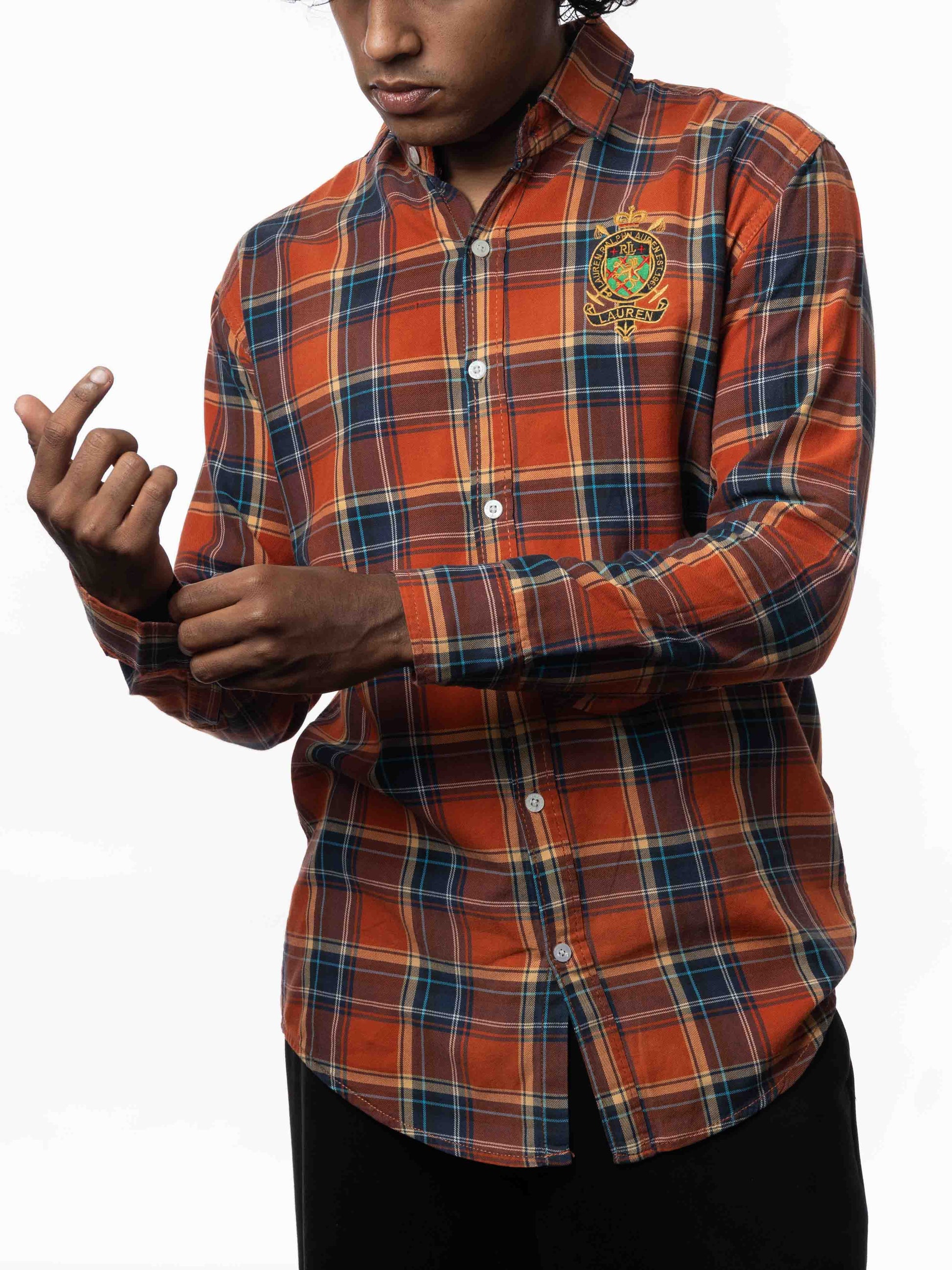 Polo By Ralph Lauren Custom Fit Shirt - Orange