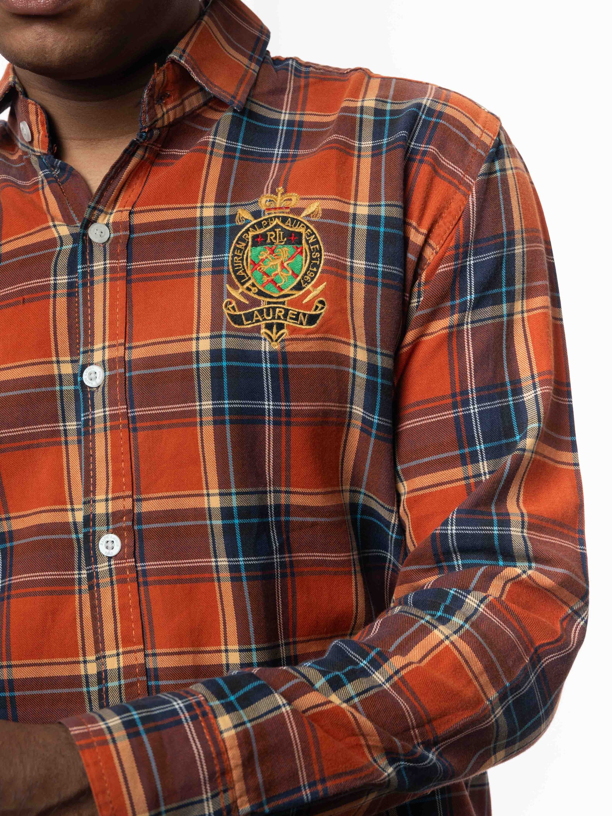 Polo By Ralph Lauren Custom Fit Shirt - Orange