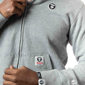 Aape By A Bathing Ape Grey Hoodie