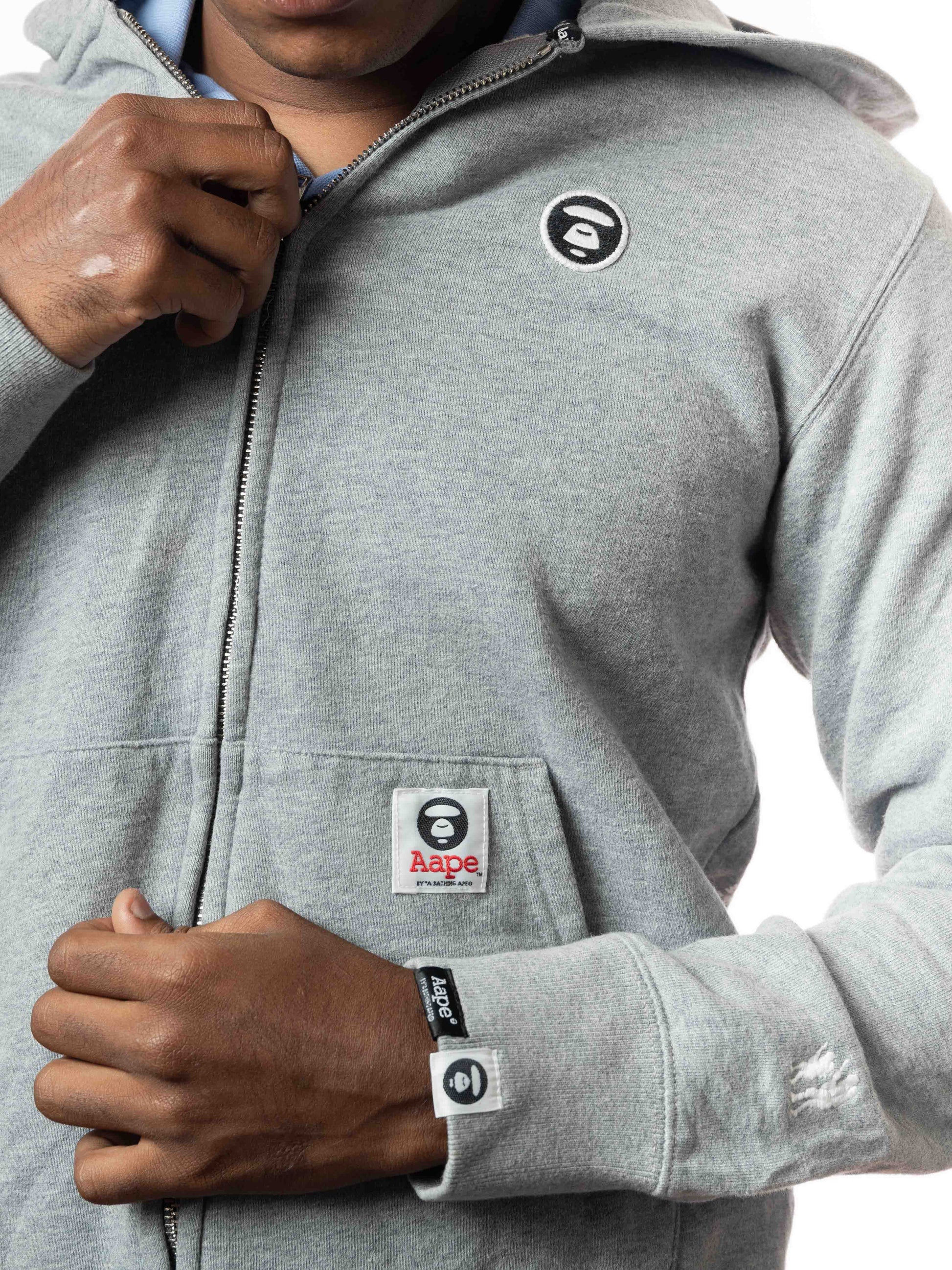 Aape By A Bathing Ape Grey Hoodie