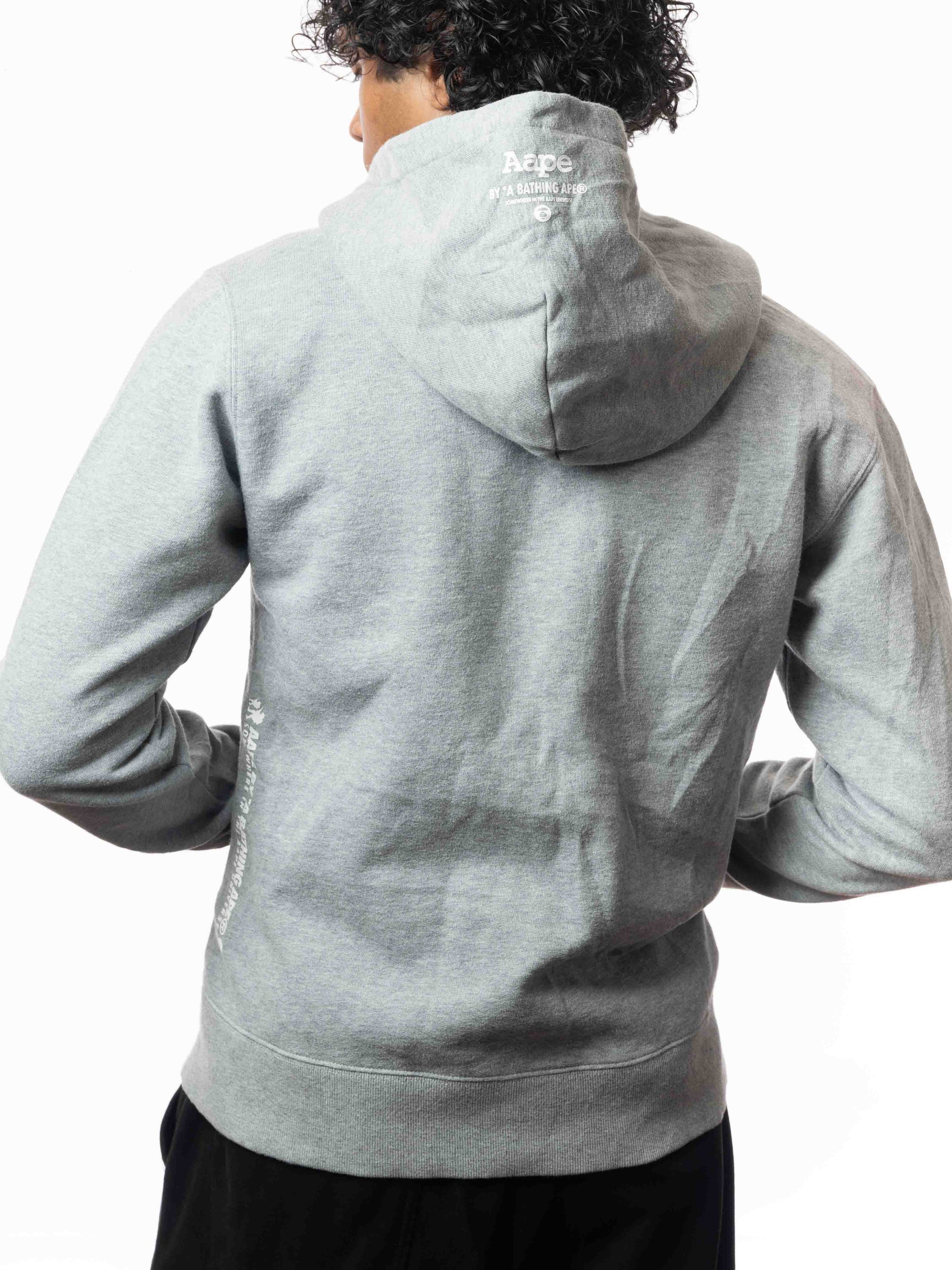 Aape By A Bathing Ape Grey Hoodie