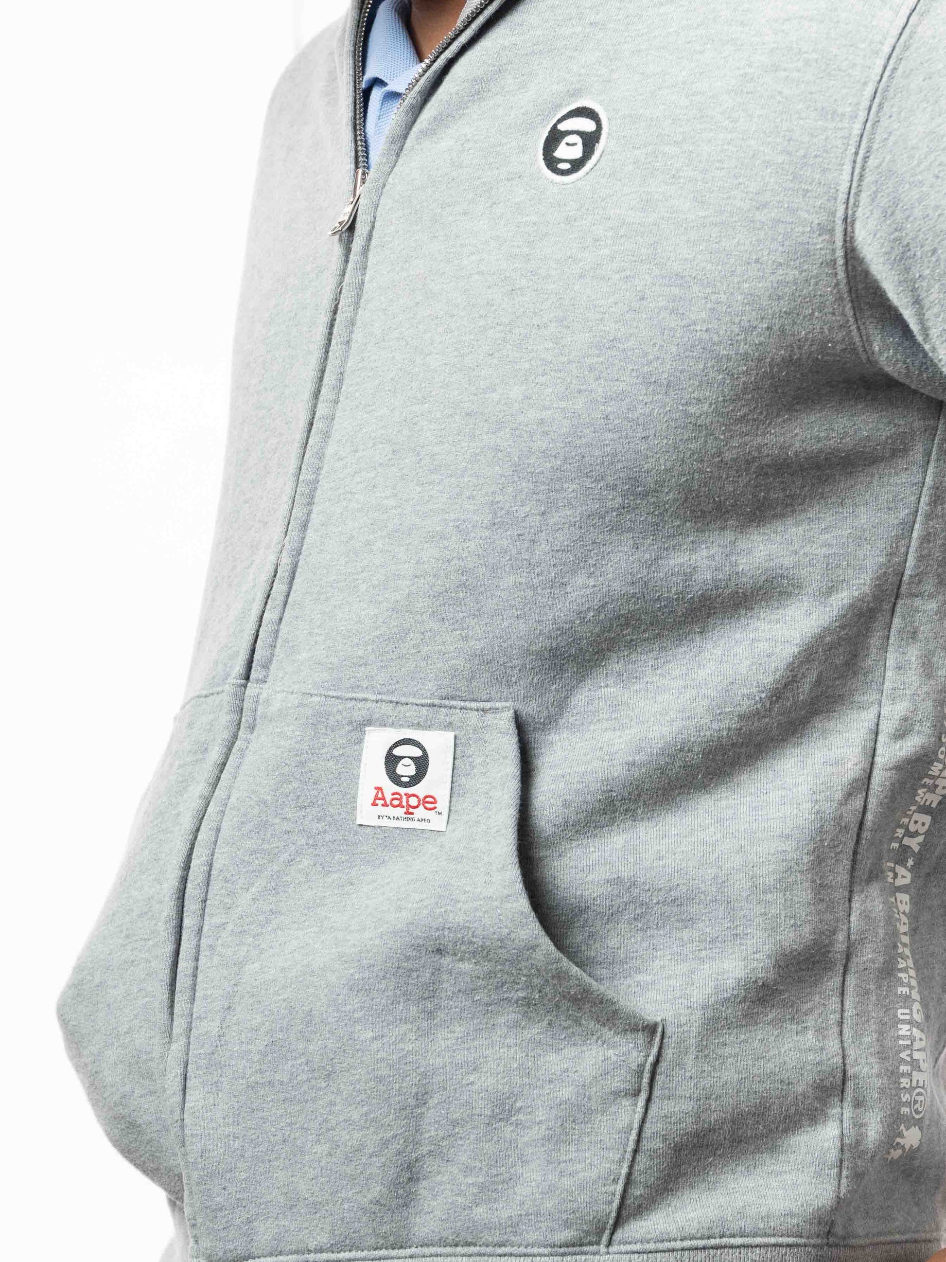 Aape By A Bathing Ape Grey Hoodie