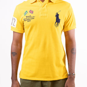 Ralph Lauren Track & Field Polo T-Shirt - Brazil Yellow