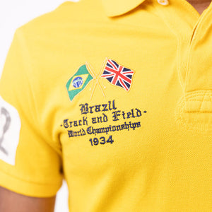 Ralph Lauren Track & Field Polo T-Shirt - Brazil Yellow