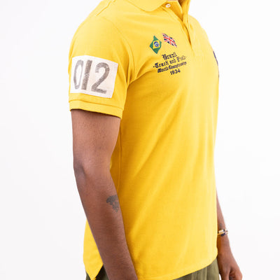 Ralph Lauren Track & Field Polo T-Shirt - Brazil Yellow