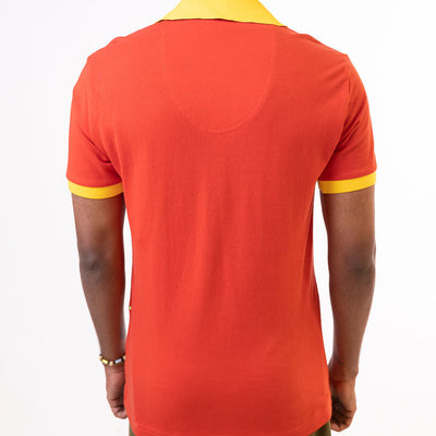 Hugo Boss Polo Shirt Paddy Flag Spain In Red