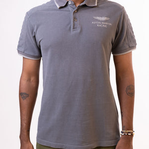 Hackett Aston Men's Martin Racing Polo T-Shirt - Grey