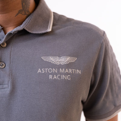Hackett Aston Men's Martin Racing Polo T-Shirt - Grey