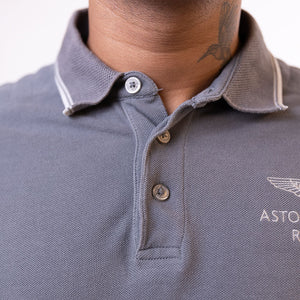 Hackett Aston Men's Martin Racing Polo T-Shirt - Grey