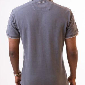 Hackett Aston Men's Martin Racing Polo T-Shirt - Grey