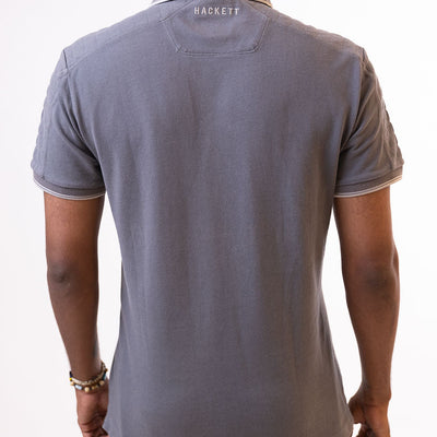 Hackett Aston Men's Martin Racing Polo T-Shirt - Grey