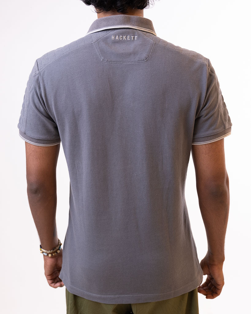 Hackett Aston Men's Martin Racing Polo T-Shirt - Grey