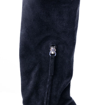 Giuseppe Zanotti Velvet Knee High Length Heeled Boots