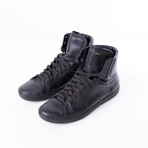 Yves Saint Laurent Sl01H Leather High Top Sneakers