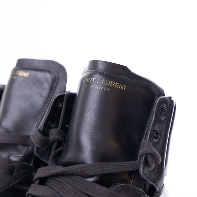 Yves Saint Laurent Sl01H Leather High Top Sneakers