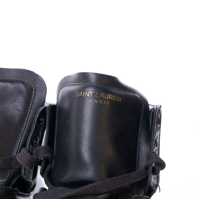 Yves Saint Laurent Sl01H Leather High Top Sneakers
