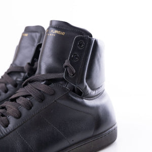 Yves Saint Laurent Sl01H Leather High Top Sneakers