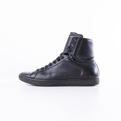 Yves Saint Laurent Sl01H Leather High Top Sneakers
