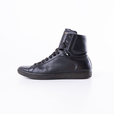 Yves Saint Laurent Sl01H Leather High Top Sneakers