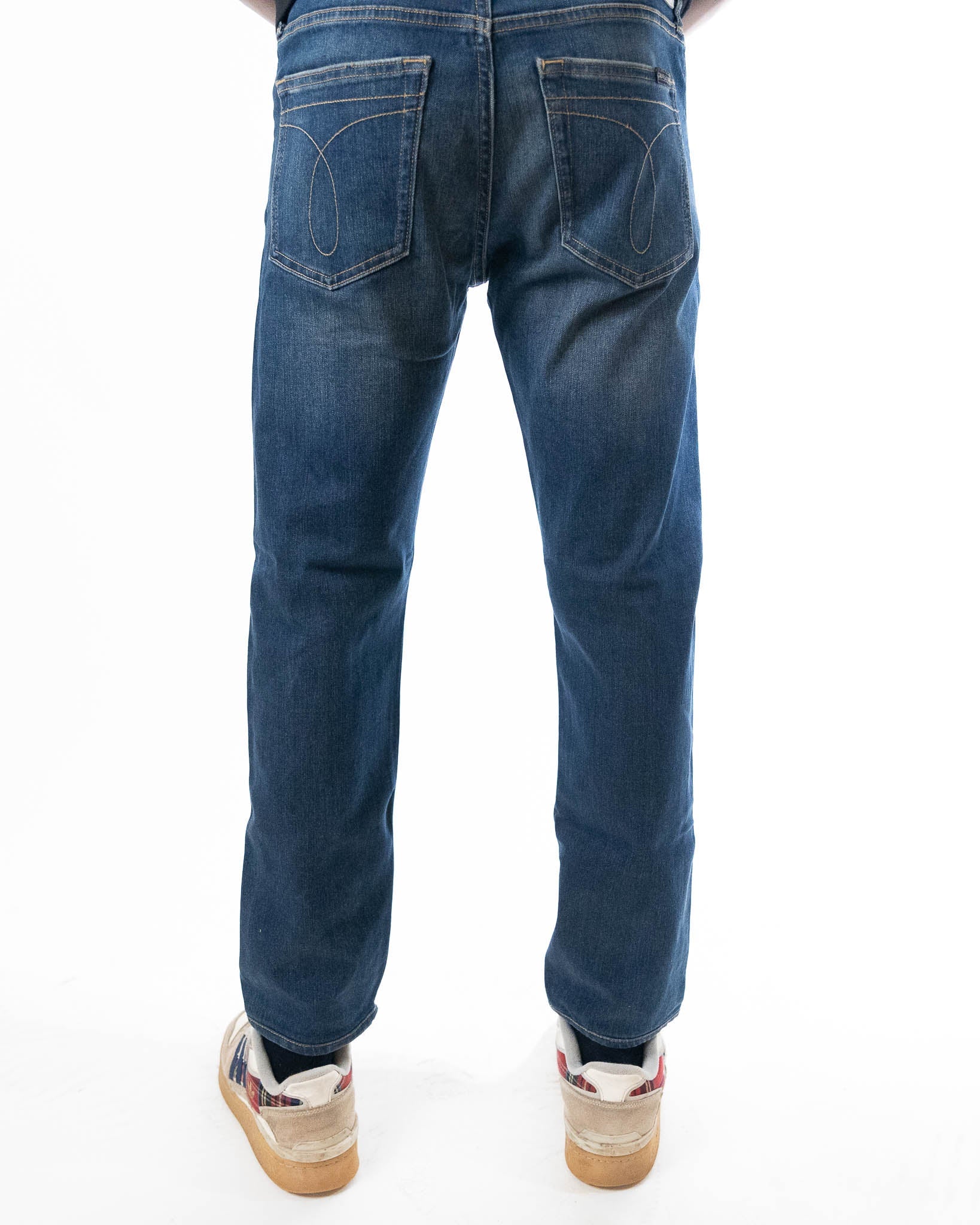 Calvin Klein Jeans Mid-Rise Denim Blue Slim Fit Jeans