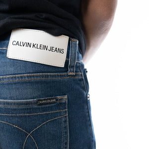 Calvin Klein Jeans Mid-Rise Denim Blue Slim Fit Jeans