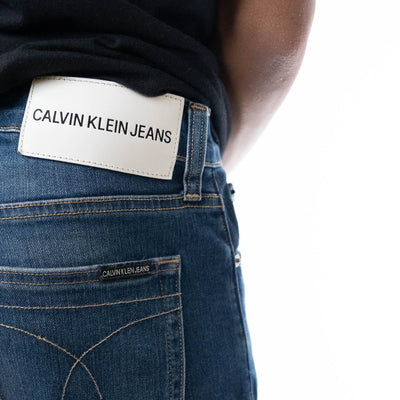 Calvin Klein Jeans Mid-Rise Denim Blue Slim Fit Jeans