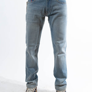 Moncler Denim Blue Bleached Jeans