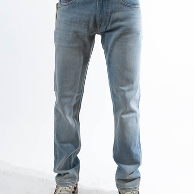 Moncler Denim Blue Bleached Jeans