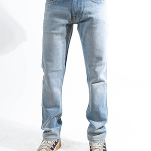 Moncler Denim Blue Bleached Jeans
