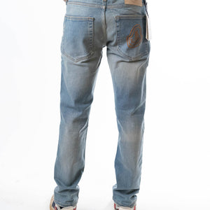 Moncler Denim Blue Bleached Jeans