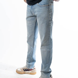 Moncler Denim Blue Bleached Jeans