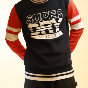 Superdry Sport Colour Block Crew Jumper