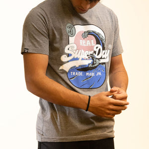 Superdry Organic Cotton Vintage Trade Mark Grey T-Shirt