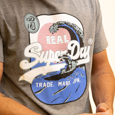 Superdry Organic Cotton Vintage Trade Mark Grey T-Shirt