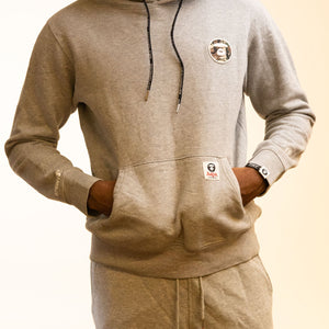Aape By A Bathing Ape Logo-Patched Hoodie Grey