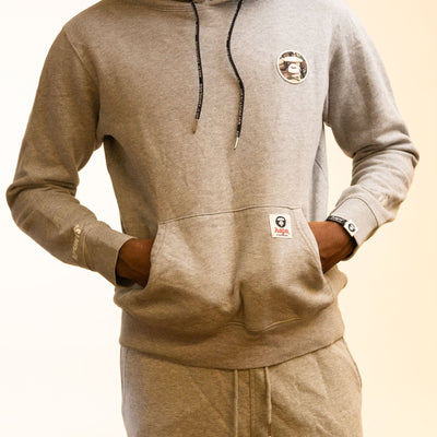 Aape By A Bathing Ape Logo-Patched Hoodie Grey