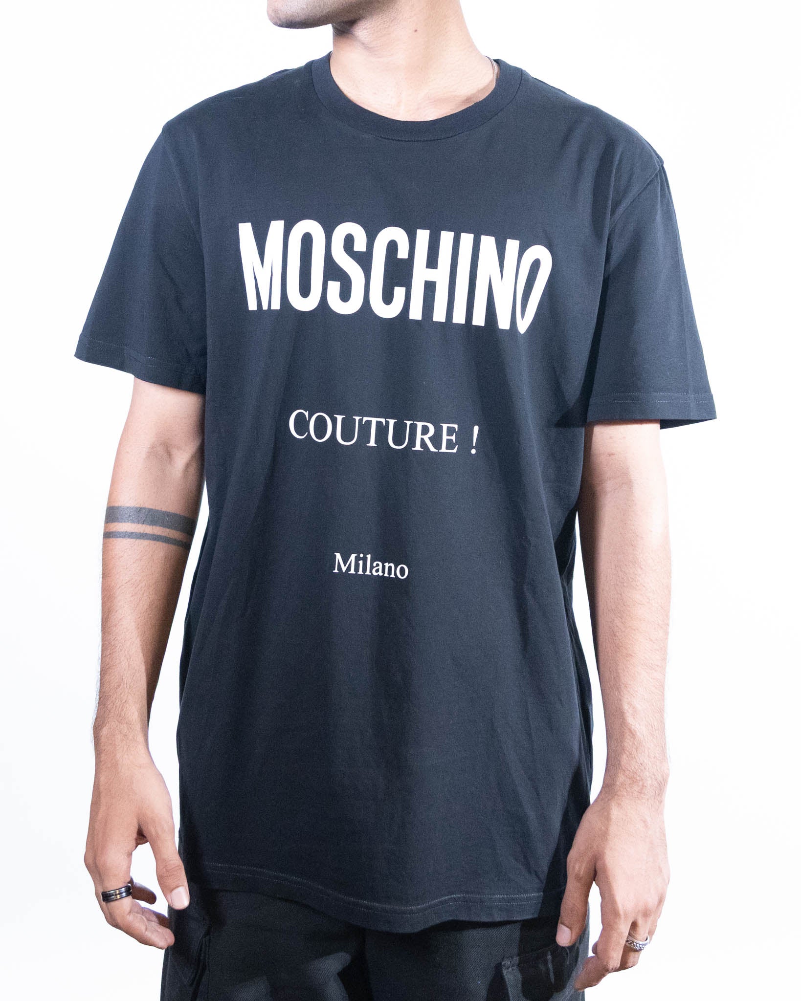 Moschino Logo Print Cotton T-Shirt