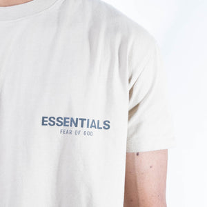 Essentials Reflective Chest Logo T-Shirt - Tan