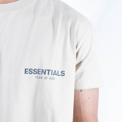 Essentials Reflective Chest Logo T-Shirt - Tan