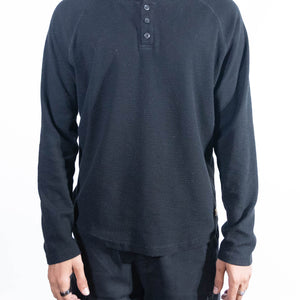Fundamental Coast Hammerhead Long Sleeve Crew - Black