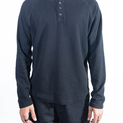 Fundamental Coast Hammerhead Long Sleeve Crew - Black