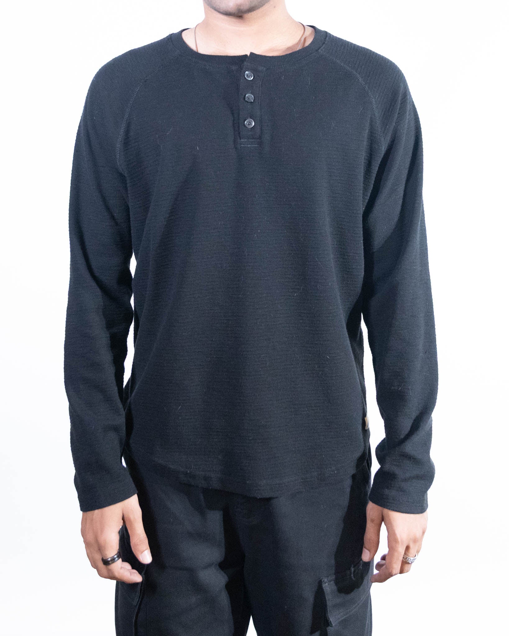 Fundamental Coast Hammerhead Long Sleeve Crew - Black