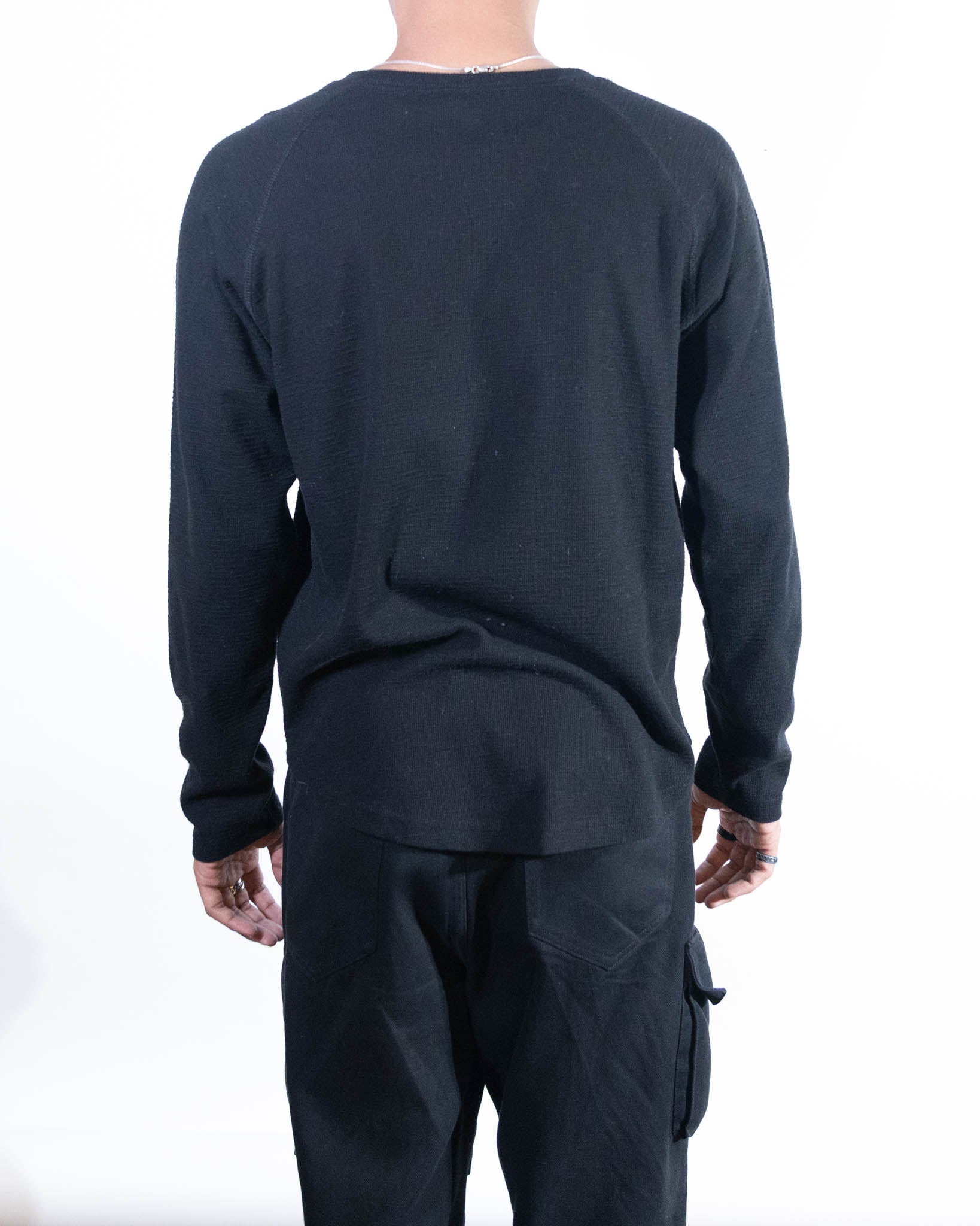 Fundamental Coast Hammerhead Long Sleeve Crew - Black