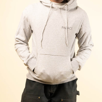 Palace Graphic Chip Hoodie - Grey