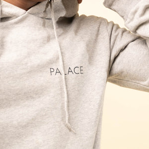 Palace Graphic Chip Hoodie - Grey