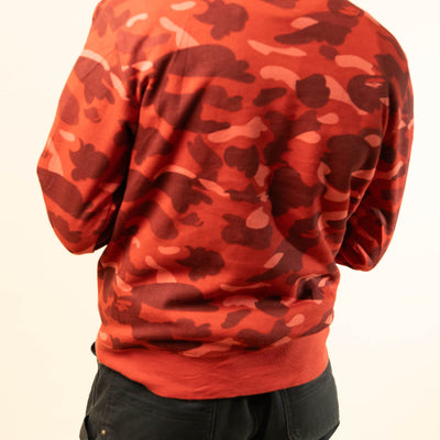 Bape Red Camo Crewneck